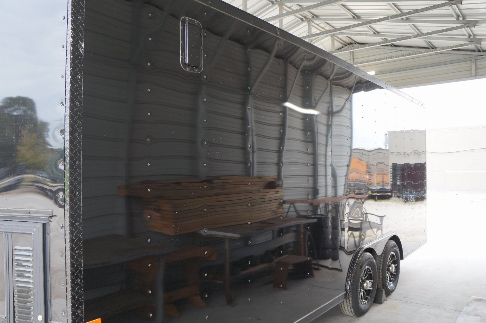 New 2025 Rock Solid Cargo 8.5X20CH-5200LB Motorcycle Trailer