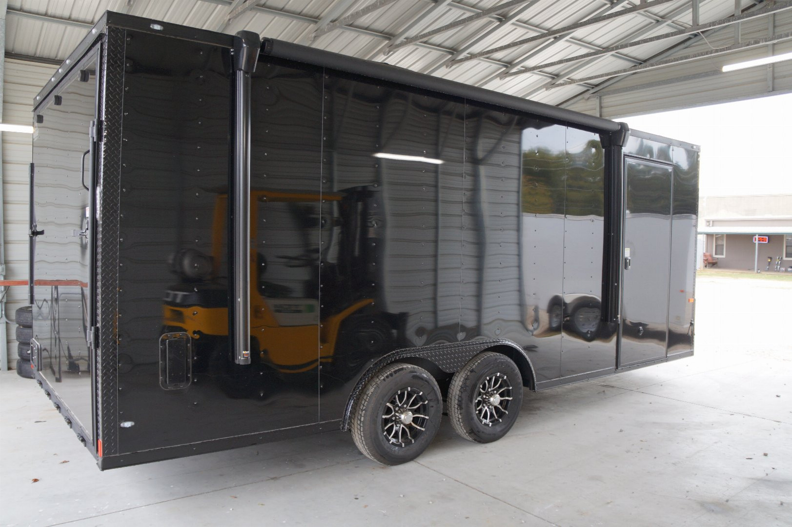 New 2025 Rock Solid Cargo 8.5X20CH-5200LB Motorcycle Trailer