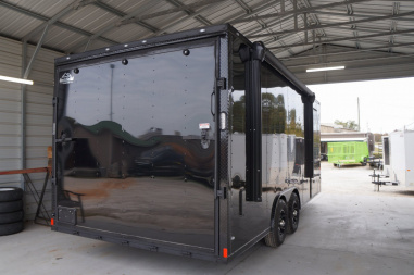 New 2025 Rock Solid Cargo 8.5X20CH-5200LB Motorcycle Trailer