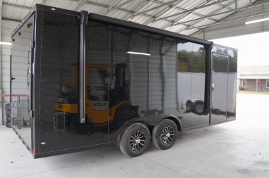 New 2025 Rock Solid Cargo 8.5X20CH-5200LB Motorcycle Trailer