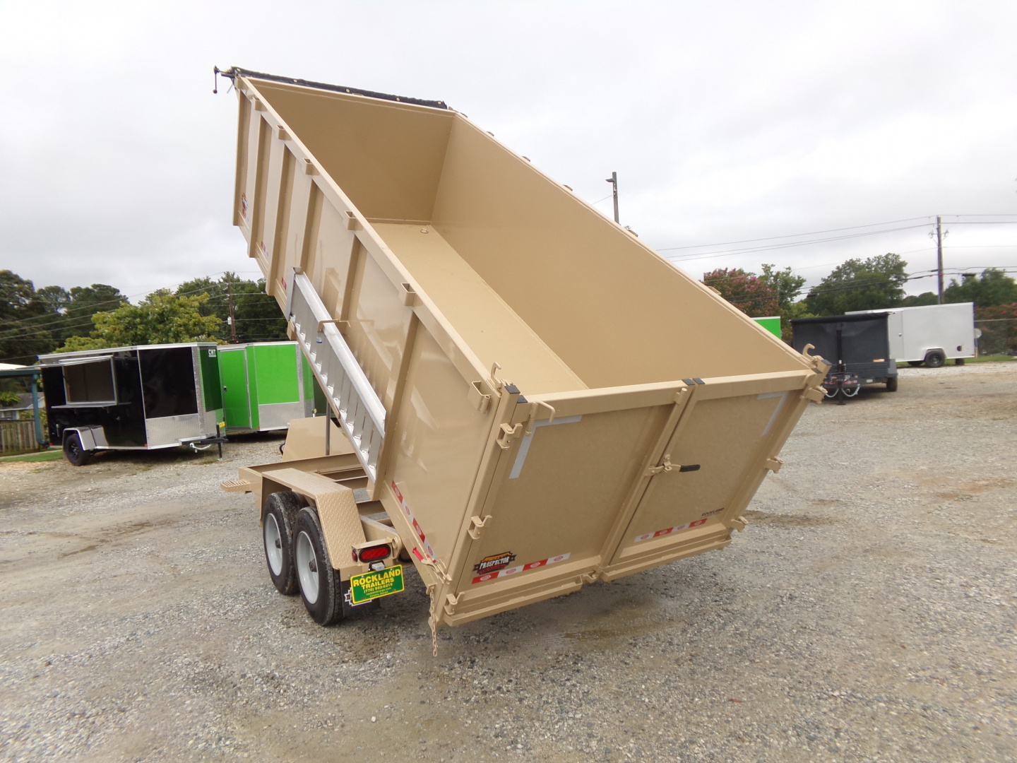 New 2026 Covered Wagon Trailers D-7X16X4X16-T Dump Trailer