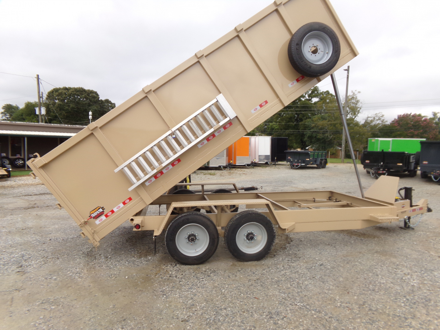 New 2026 Covered Wagon Trailers D-7X16X4X16-T Dump Trailer