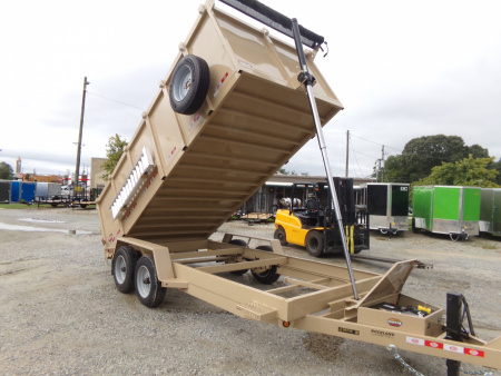 New 2026 Covered Wagon Trailers D-7X16X4X16-T Dump Trailer