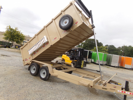New 2026 Covered Wagon Trailers D-7X16X4X16-T Dump Trailer