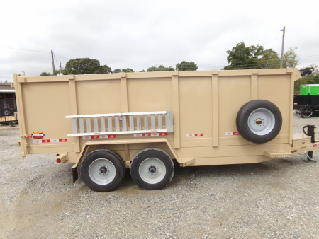 New 2026 Covered Wagon Trailers D-7X16X4X16-T Dump Trailer