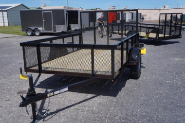 New 2025 GSK METAL WORKS 77X10 2'Mesh Utility Trailer