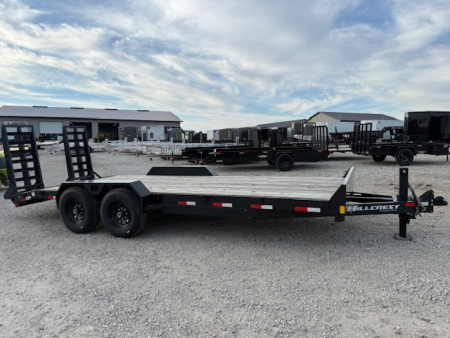 New 2026 Hillcrest Deep Charcoal 82"x18'+2' 16k Equipment Trailer