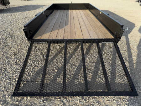 New 2026 H&H Black 82"x14' 3k Solid Side Utility Trailer