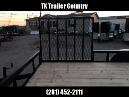New 2025 LONGHORN TRAILERS 83x20 Utility Trailer / ATV Trailer / Side by Side Trailer / 4ft Rear Ramp / 4ft Side Load Ramp / Electric Brakes / Pipetop / LED Lights