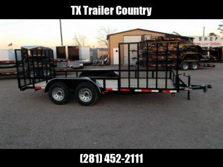 New 2025 LONGHORN TRAILERS 83x20 Utility Trailer / ATV Trailer / Side by Side Trailer / 4ft Rear Ramp / 4ft Side Load Ramp / Electric Brakes / Pipetop / LED Lights