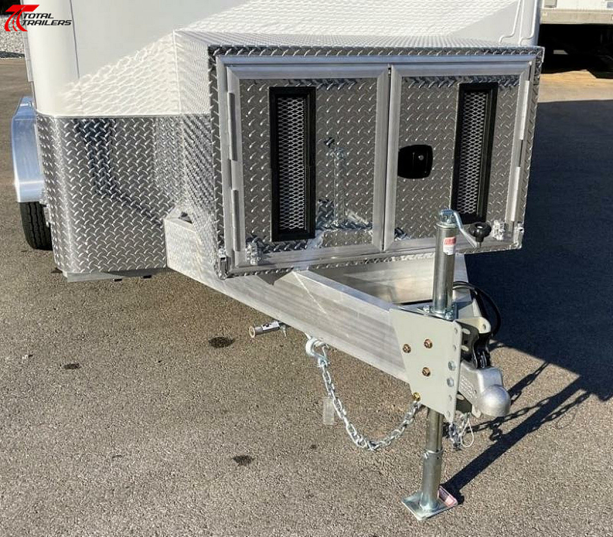 New Total Trailer 7 X 12 Aluminum Fiber Optic Splicing Trailer Fiber Splicing