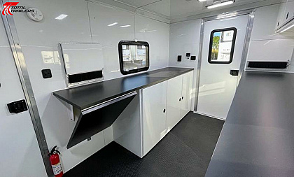 New Total Trailer 7 X 12 Aluminum Fiber Optic Splicing Trailer Fiber Splicing