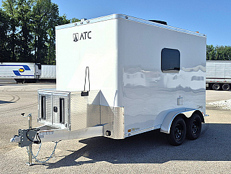 New Total Trailer 7 X 12 Aluminum Fiber Optic Splicing Trailer Fiber Splicing