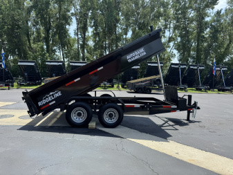 New 2025 Ozark 14K 82"X14 TRUNNION DUMP TRAILER