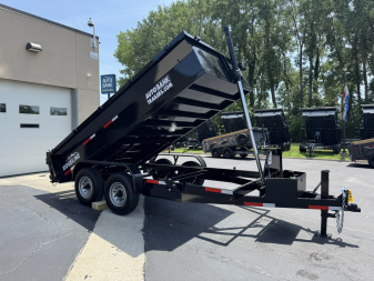 New 2025 Ozark 14K 82"X14 TRUNNION DUMP TRAILER