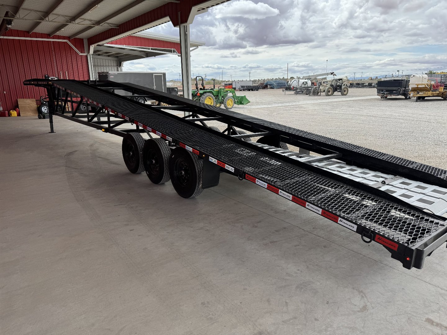 New 2025 Ascend Industries 102X50 WEDGE 21K MULTY CAR HAULER Flatbed Trailer