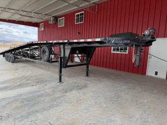 New 2025 Ascend Industries 102X50 WEDGE 21K MULTY CAR HAULER Flatbed Trailer