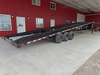 New 2025 Ascend Industries 102X50 WEDGE 21K MULTY CAR HAULER Flatbed Trailer