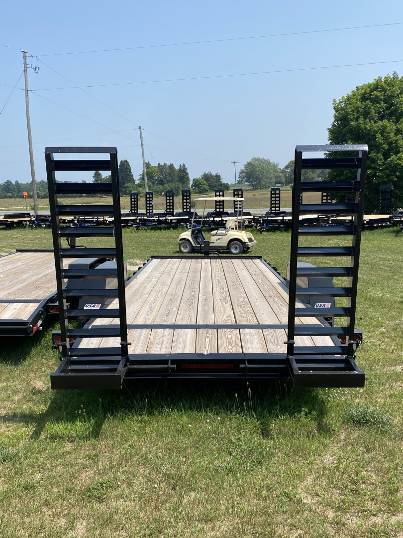 New 2025 AMO 20' SKIDSTEER 14k Equipment Trailer Equipment Trailer