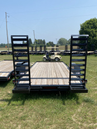New 2025 AMO 20' SKIDSTEER 14k Equipment Trailer Equipment Trailer