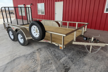 New 2025 GR Trailers 83X14 TANDEM AXLE 7K UT W/4' GATE RAMP Utility Trailer