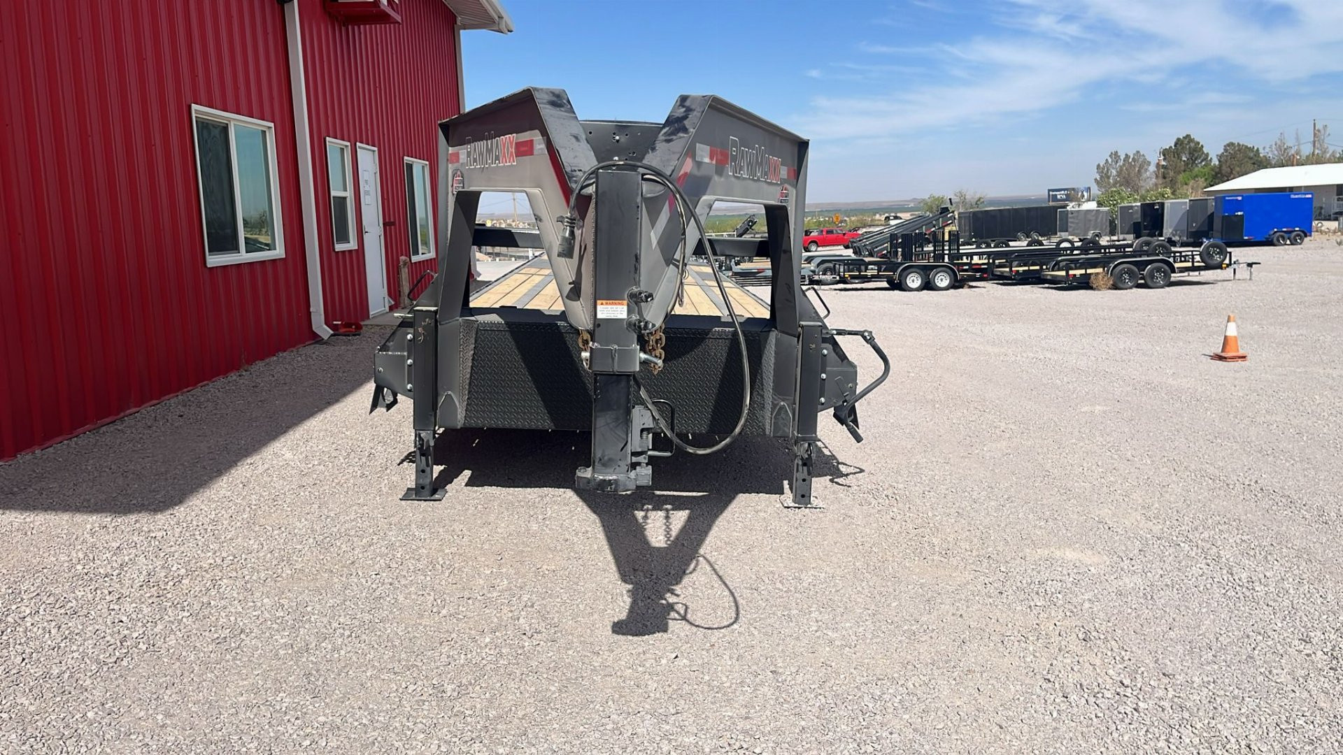 New 2025 RawMaxx 40'X102" FDX FLAT DECK GOOSENECK Flatbed Trailer