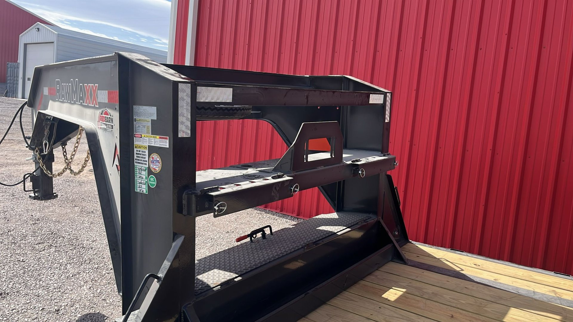 New 2025 RawMaxx 40'X102" FDX FLAT DECK GOOSENECK Flatbed Trailer