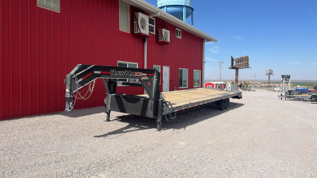 New 2025 RawMaxx 40'X102  FDX FLAT DECK GOOSENECK Flatbed Trailer
