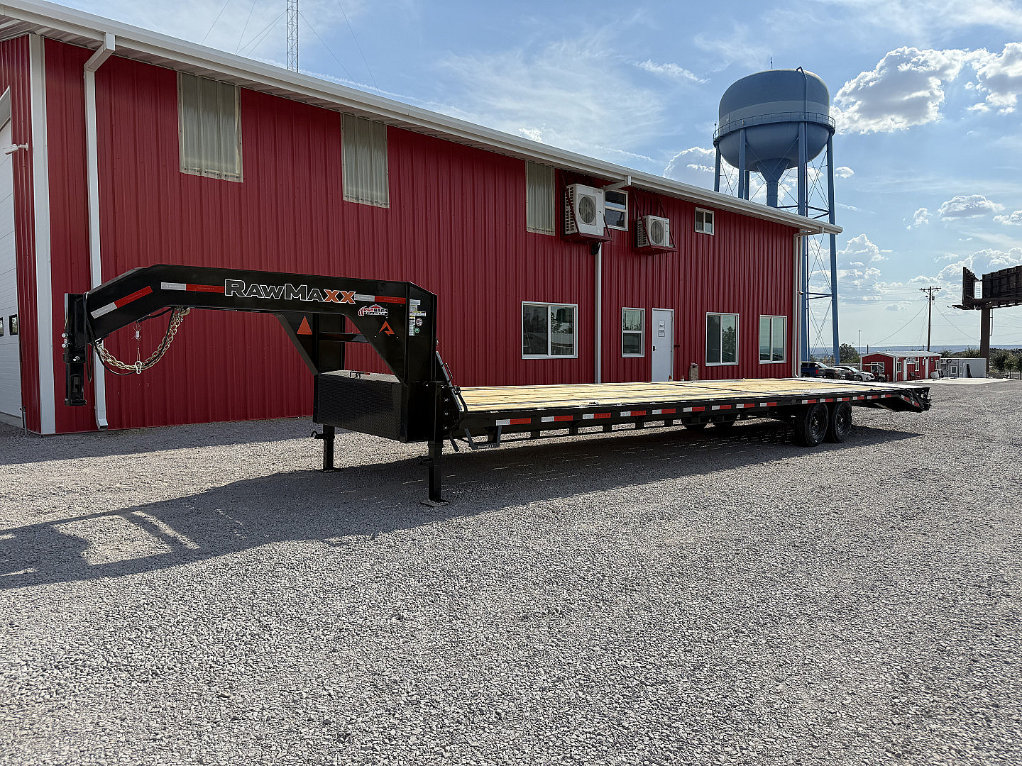 New 2025 RawMaxx 40'X102" FDX FLAT DECK GOOSENECK Flatbed Trailer