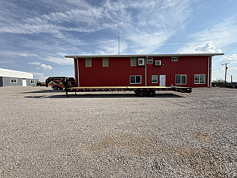 New 2025 RawMaxx 40'X102" FDX FLAT DECK GOOSENECK Flatbed Trailer