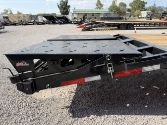 New 2025 RawMaxx 40'X102" FDX FLAT DECK GOOSENECK Flatbed Trailer