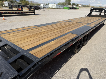 New 2025 RawMaxx 40'X102" FDX FLAT DECK GOOSENECK Flatbed Trailer