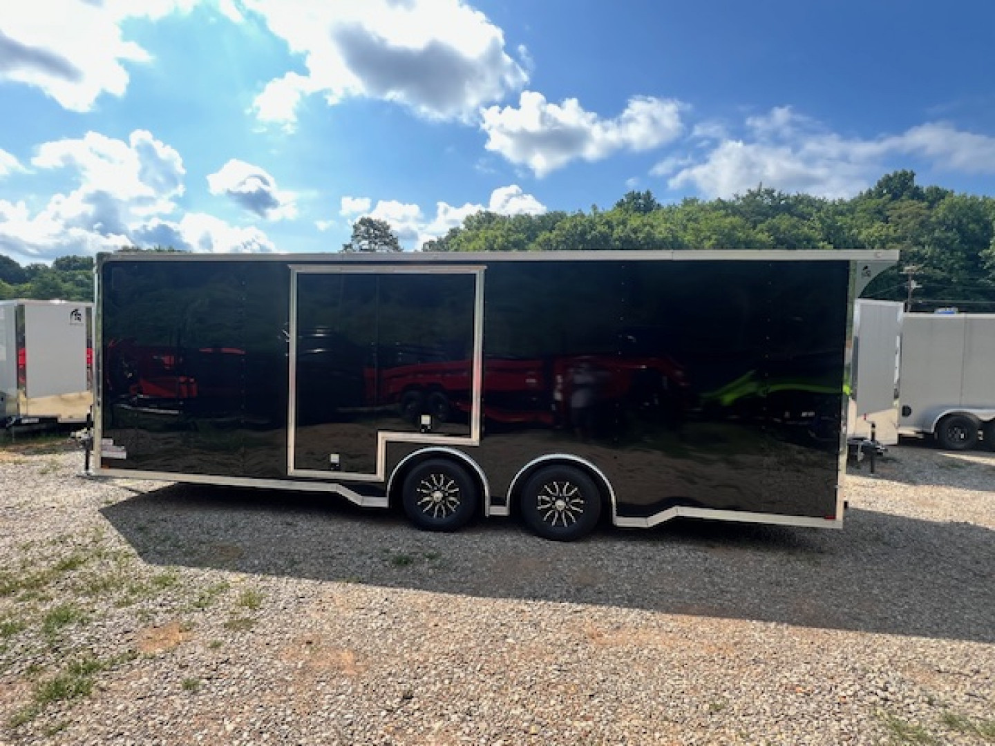 New 2026 Outlaw Trailers 8.5' x 24' 10K Torsion Spread Axle W/ Escape Door Car / Racing Trailer