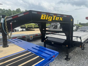 Used 2022 Big Tex Trailers 14GN-20+5 gooseneck trailer  mega ramps