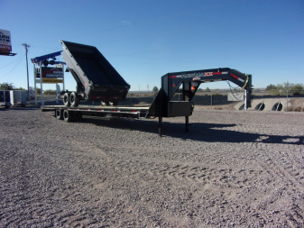 New 2025 RawMaxx FDX DUAL 102X40 GOOSENECK TRAILER Flatbed Trailer