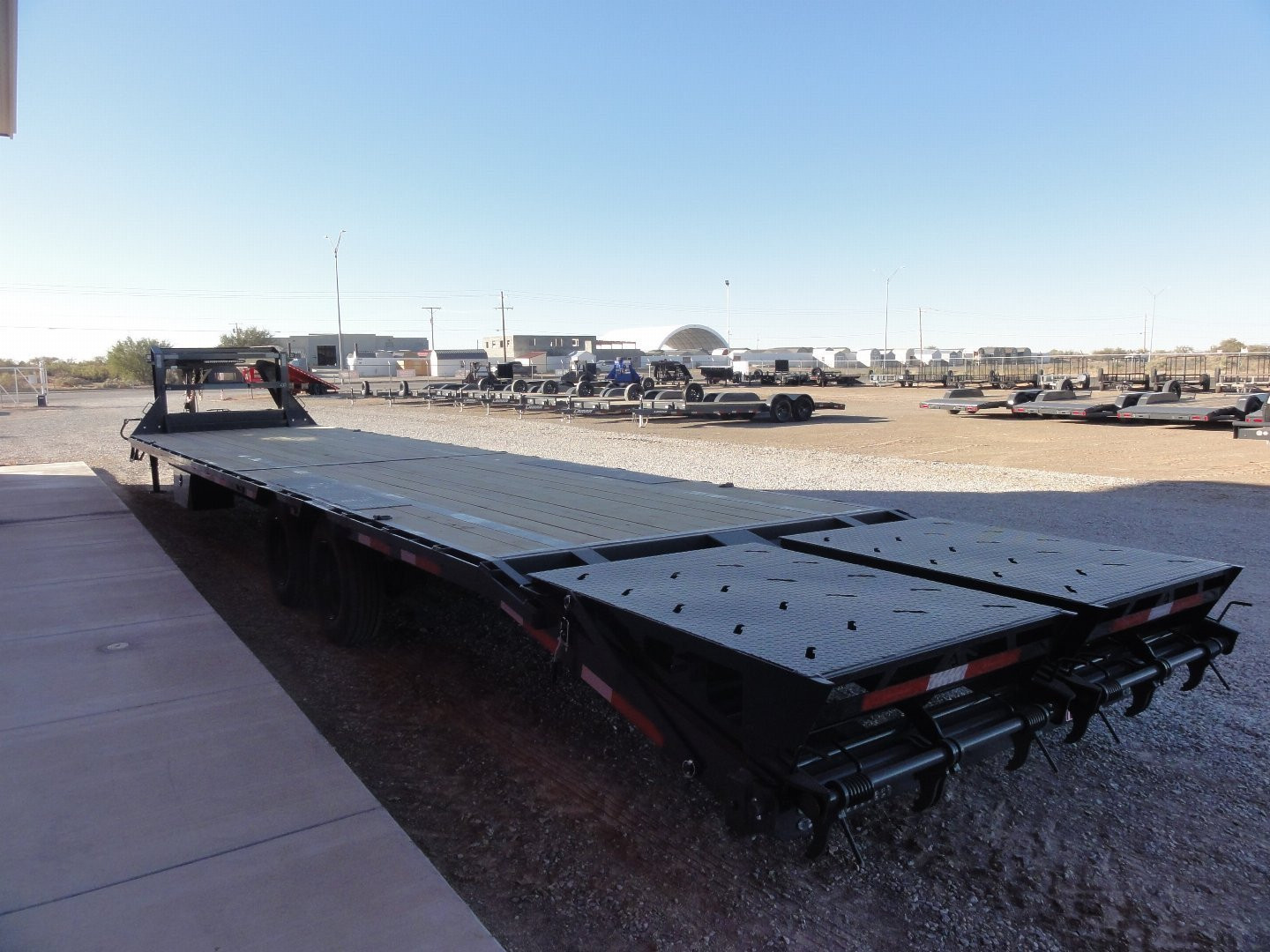 New 2025 RawMaxx FDX - 40' X 102" 16K GOOSENECK Flatbed Trailer