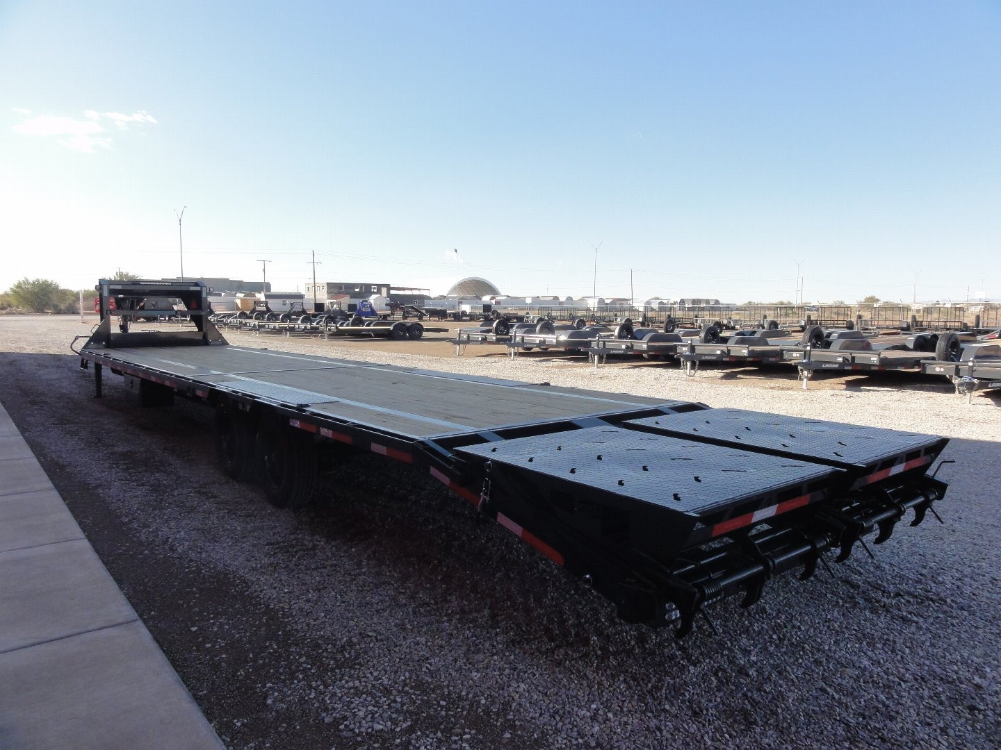 New 2025 RawMaxx FDX - 40' X 102" 16K GOOSENECK Flatbed Trailer