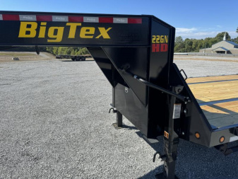 New 2026 Big Tex Trailers 22GN-25STA Flatbed Trailer, MEGA RAMPS, 2SPD JACKS