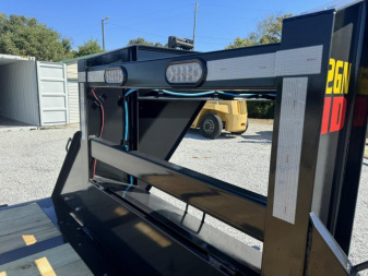 New 2026 Big Tex Trailers 22GN-25STA Flatbed Trailer, MEGA RAMPS, 2SPD JACKS