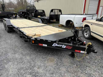 New 2025 Liberty LT 82”x22 Tilt Trailer I BEAM FRAME TOOL BOX 15.4K G.V.W.R.
