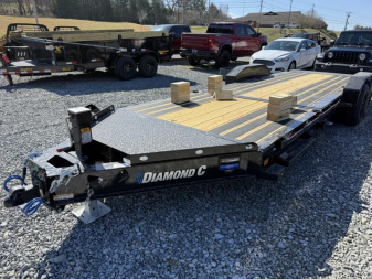 New 2025 Diamond C HDT208 22' x 82   Tilt Trailer pacesetter edition Blackwood outer   2 speed jack 18k g.v.w.r.