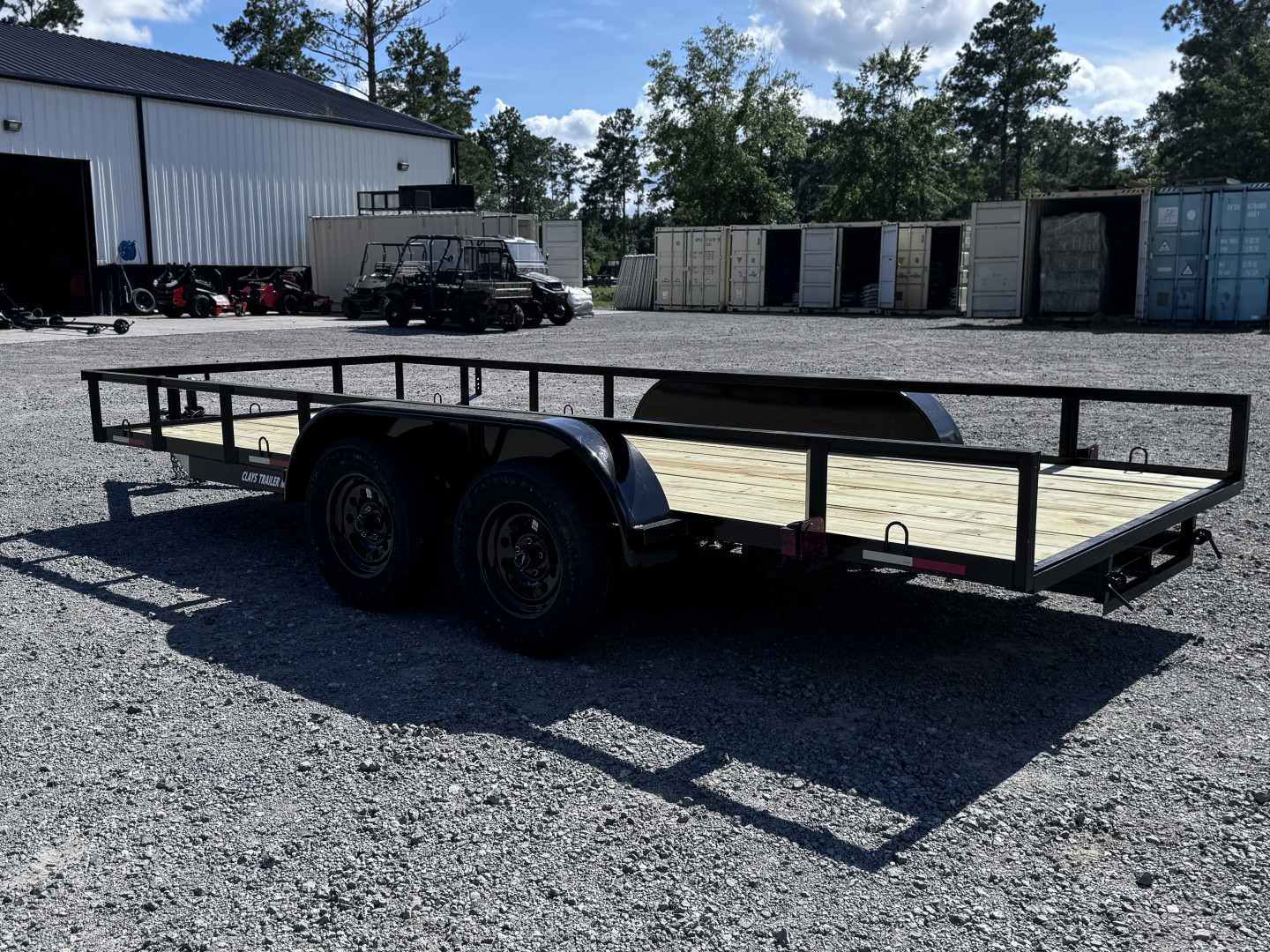 New 2025 Clay's Trailers 76X16 LANDSCAPE W/ SLIDE-IN RAMPS Utility Trailer