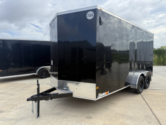 New 2025 Wells Cargo 7X16 Ramp Door 7K Cargo / Enclosed Trailer