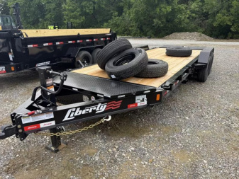 New 2025 Liberty LE 83x20  Equipment Trailer 20’ ULTRA RAMPS 15.4 K G.V.W.R. FORK HOLDERS