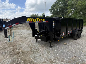 New 2026 Big Tex Gooseneck DUMP TRAILER 83 x16 4’ SIDES 15.9k with tarp and ramps