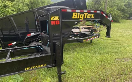 New 2026 Big Tex 25DU (8X20) DUMP TRAILER 4SIDES Black 8 Slide in Ramps