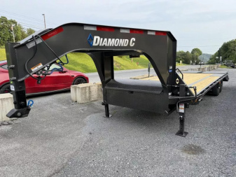 New 2025 Diamond C FMAX207 25' x 102  GOOSENECK Trailer MAX RAMPS 14 PLY TIRES