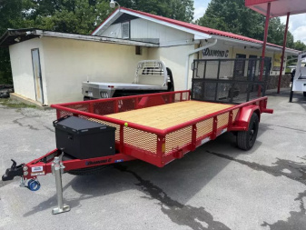 New 2025 Diamond C  PSA  Utility Trailer 6’11” x14’ bi fold gate 6k g.v.w.r.