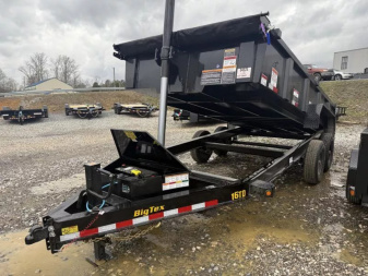 New 2025 Big Tex Trailers 16TD Dump, Trailer 16’ TARP, RAMPS STABILIZER FEET & COMBO GATE 17.5K G.V.W.R.