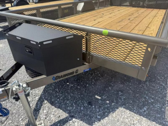 New 2025 Diamond C PSA135 Utility Trailer 6’11” x14’ bi fold gate tool box